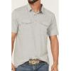 imageARIAT Mens Retro Western Snap PoloLight Grey Heather