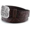 imageARIAT Womens Rhinestones Embossed Leather BeltBrown