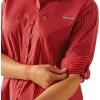 imageARIAT Womens Zephyr Stripe Venttek ShirtEquestrian Red Stripe