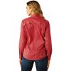 imageARIAT Womens Zephyr Stripe Venttek ShirtEquestrian Red Stripe