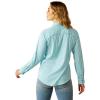 imageARIAT Womens Zephyr Stripe Venttek ShirtPeacock Blue Check