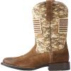 imageAriat Mens Sport Patriot Western BootBlack Deer TanBlack Camo Print