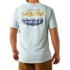 imageARIAT Mens Ogden Valley Badge TeeLight Blue