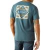 imageARIAT Mens Puebla Serape Tee ShirtLagoon Green