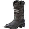 imageAriat Mens Sport Patriot Western BootBlack Deer TanBlack Camo Print