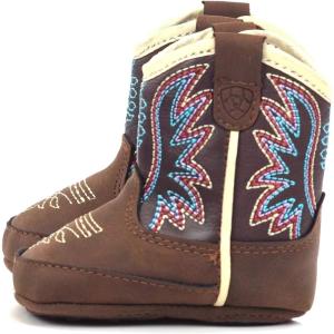 imageARIAT Lil Stompers Infant Western BootsPurpleBrown Briar