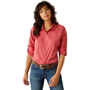 imageARIAT Womens Zephyr Stripe Venttek ShirtHolly Berry
