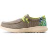imageARIAT Mens Hilo Stretch SneakerSlate Grey MeshLime Green