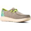 imageARIAT Mens Hilo Stretch SneakerSlate Grey MeshLime Green