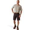 imageARIAT Mens Rebar Durastretch Made Tough 10quot ShortCharcoal