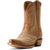 imageARIAT Womens Cate Embroidered Snip Toe Zippered Casual Boots Ankle Low Heel 12quot  WhiteShades of Grain