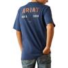 imageARIAT Boys Space Blue Ranch Tough Tee ShirtSpace Blue