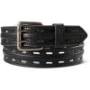 imageARIAT Mens Double Hole Roller Buckle Work Leather BeltBlack