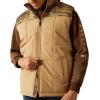 imageARIAT Mens Cruis Insulated Vest Athletic Outerwear Casual Comfort Technology  BrownCornstalk Heather