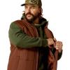 imageARIAT Mens Cruis Insulated Vest Athletic Outerwear Casual Comfort Technology  BrownPotting Soil
