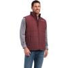 imageARIAT Mens Cruis Insulated Vest Athletic Outerwear Casual Comfort Technology  BrownRed Mahogany
