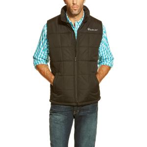 imageARIAT Mens Cruis Insulated Vest Athletic Outerwear Casual Comfort Technology  BrownBlack
