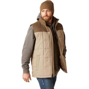 imageARIAT Mens Cruis Insulated Vest Athletic Outerwear Casual Comfort Technology  BrownBrindleMajor Brown