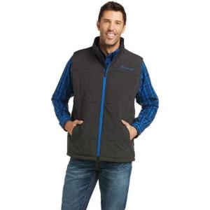 imageARIAT Mens Cruis Insulated Vest Athletic Outerwear Casual Comfort Technology  BrownCharcoalCobalt