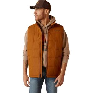 imageARIAT Mens Cruis Insulated Vest Athletic Outerwear Casual Comfort Technology  BrownChestnut