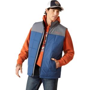imageARIAT Mens Cruis Insulated Vest Athletic Outerwear Casual Comfort Technology  BrownMidsummer NightRock Climb