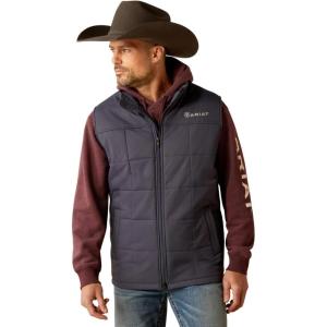 imageARIAT Mens Cruis Insulated Vest Athletic Outerwear Casual Comfort Technology  BrownOdyssey Grey