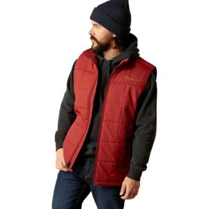 imageARIAT Mens Cruis Insulated Vest Athletic Outerwear Casual Comfort Technology  BrownRosewood