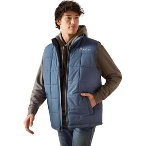 imageARIAT Mens Cruis Insulated Vest Athletic Outerwear Casual Comfort Technology  BrownSteely