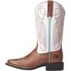 imageAriat Womens Round Up Wide Square Toe Western BootBrown