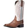 imageAriat Womens Round Up Wide Square Toe Western BootBrown