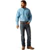 imageARIAT Mens Grey Wrinkle Free Classic ShirtBlue