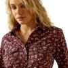 imageAriat Womens Yellowstone Prairie ShirtRed Floral