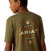 imageARIAT Boys Roped Diamond TShirtMilitary Heather