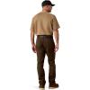 imageARIAT Mens Rebar M4 Relaxed Durastretch Made Tough Stackable Straight Leg PantBrown