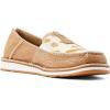 imageAriat Womens Cruiser Embossed Moccasins Flats Casual  BlueAdobeTan and White Hair on
