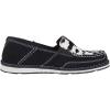 imageAriat Womens Cruiser Embossed Moccasins Flats Casual  BlueBlack SuedeBlack and White Hair on