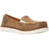 imageAriat Womens Cruiser Embossed Moccasins Flats Casual  BlueBrown Bomber Easy Flex