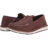 imageAriat Womens Cruiser Embossed Moccasins Flats Casual  BlueBrown Suede