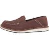 imageAriat Womens Cruiser Embossed Moccasins Flats Casual  BlueBrown Suede