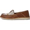 imageAriat Womens Cruiser Embossed Moccasins Flats Casual  BlueCarmella BrownDaisy Logo Print