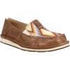 imageAriat Womens Cruiser Embossed Moccasins Flats Casual  BlueMetallic BronzeAztec Blanket
