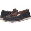 imageAriat Womens Cruiser Embossed Moccasins Flats Casual  BlueNavy Blue SuedeSaddle Up Print