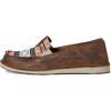 imageAriat Womens Cruiser Embossed Moccasins Flats Casual  BlueRose GoldArrow Print