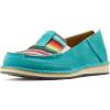 imageAriat Womens Cruiser Embossed Moccasins Flats Casual  BlueStriking SerapeTeal Suede