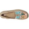 imageAriat Womens Cruiser Embossed Moccasins Flats Casual  BlueTan Suede Emboss