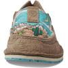 imageAriat Womens Cruiser Embossed Moccasins Flats Casual  BlueTan Suede Emboss