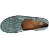 imageAriat Womens Cruiser Embossed Moccasins Flats Casual  BlueTurquoise Blanket Emboss
