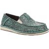 imageAriat Womens Cruiser Embossed Moccasins Flats Casual  BlueTurquoise Blanket Emboss