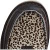 imageAriat Womens Cruiser Embossed Moccasins Flats Casual  BlueVintage BomberCheetah Hair on