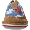 imageAriat Womens Cruiser Embossed Moccasins Flats Casual  BlueWalnutRed White and Blue Pareau Prin